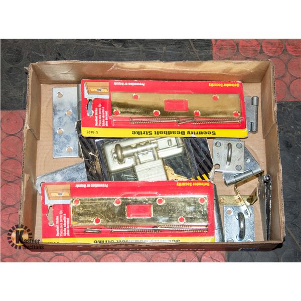 LRG HINGES AND DEADBOLT