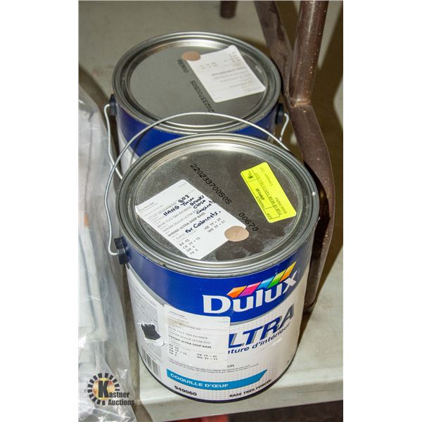 PAIR OF BEHR TAN ULTRA DEEP BASE PAINT