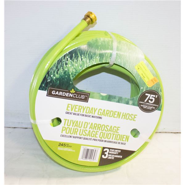 NEW GARDEN CLUB 75FT GARDEN HOSE