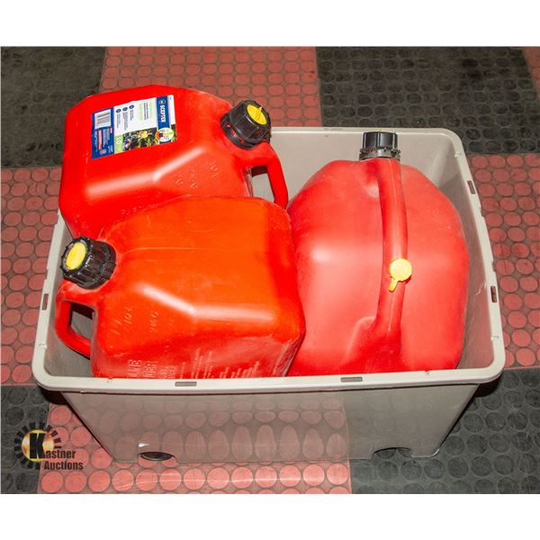 LOT OF FUEL CANS *NO SHIPPING*