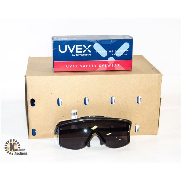 10 PAIRS UVEX SAFETY GLASSES - S0601X (NEW)