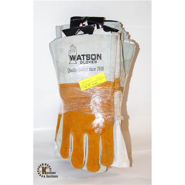 6 PAIRS WATSON WELDING GLOVES - 2761 (NEW)