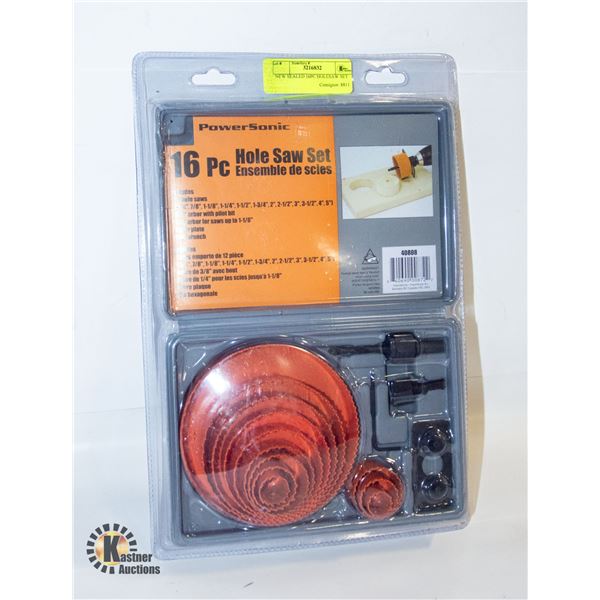NEW SEALED 16PC HOLESAW SET