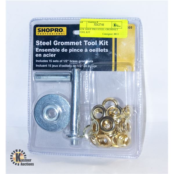 NEW SHOP PRO STEEL GROMMET TOOL KIT