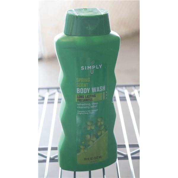 NEW CASE OF SIMPLY U SPRING SCENT BODY WASH