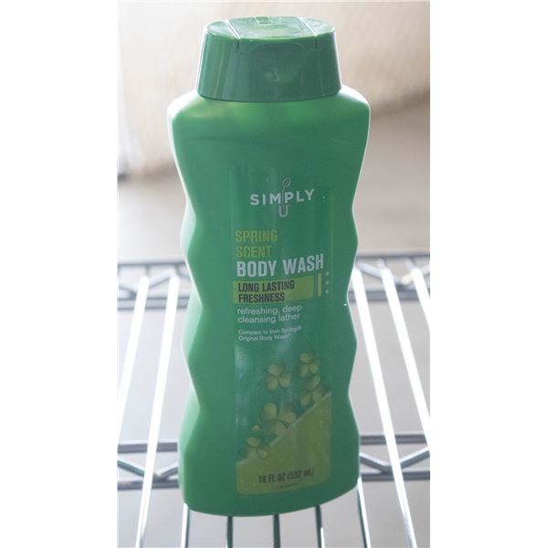 NEW CASE OF SIMPLY U SPRING SCENT BODY WASH