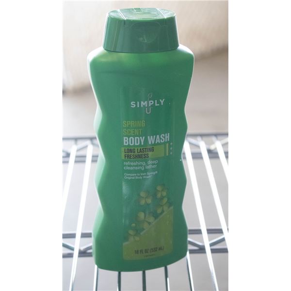 NEW CASE OF SIMPLY U SPRING SCENT BODY WASH