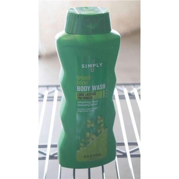 NEW CASE OF SIMPLY U SPRING SCENT BODY WASH