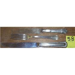 AT & SF & Santa Fe Silverware