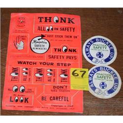 Santa Fe Safety & Buckle Up Stickers