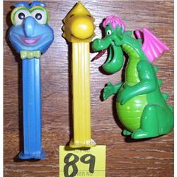 2 Pez Dispensers & Disney Dragon