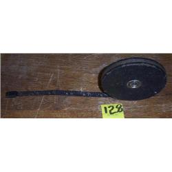 Okeh 100' Black Tape/Blk Leather Measure