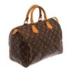 Image 2 : Louis Vuitton Brown Monogram Canvas Speedy 30 Satchel Bag