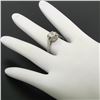 Image 3 : Antique Art Deco Platinum 0.78 ctw Old Mine Cut Diamond Filigree Engagement Ring