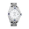 Image 1 : Rolex Ladies New Style Sapphire Quickset White Index White Gold Sapphire Diamond