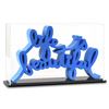 Image 2 : Life is Beautiful (Blue) by Mr Brainwash