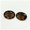 Image 1 : Natural Smoky Quartz 16x12 MM Pair {Flawless-VVS1}