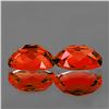 Image 2 : Natural Reddish Orange Andesine Pair [Flawless-VVS]