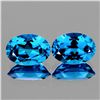 Image 1 : Natural Swiss Blue Topaz Pair {Flawless-VVS1}