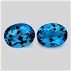 Image 1 : Natural London Blue Topaz Pair  {Flawless-VVS}