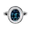 Image 1 : Natural London Blue Topaz Ring