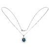 Image 2 : Natural London Blue Topaz Necklace