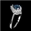 Image 2 : Natural London Blue Topaz Ring