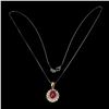 Image 3 : Natural Pigeon Blood  Red Ruby Necklace