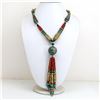 Image 1 : Tibet Natural Stone Tribal Queen Royal Necklace