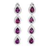 Image 1 : Natural Rhodolite Garnet Earrings