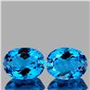 Image 1 : Natural Intense Swiss Blue Topaz Pair {Flawless-VVS}
