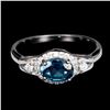 Image 1 : Natural Stunning London Blue Topaz Ring