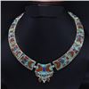 Image 1 : Tibet Natural Stone Tribal Queen Royal Necklace