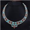 Image 1 : Tibet Natural Stone Tribal Queen Royal Necklace