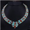 Image 1 : Tibet Natural Stone Tribal Queen Royal Necklace