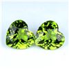 Image 1 : NaturalGreen Peridot Heart Pair