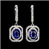 Image 1 : Natural Blue Sapphire Earrings