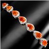 Image 1 : Natural Mexican Orange Opal Bracelet