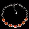 Image 2 : Natural Mexican Orange Opal Bracelet
