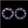 Image 1 : Natural Marquise Amethyst Tanzanite Earrings