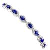 Image 1 : Natural Oval Blue Sapphire Bracelet