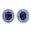 Image 1 : Natural Blue Sapphire Earrings