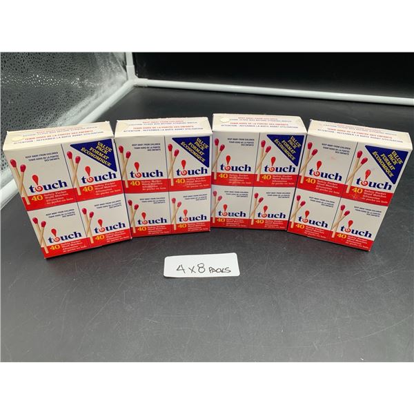 Touch Safety Pocket Wood Matches (4 x 8)