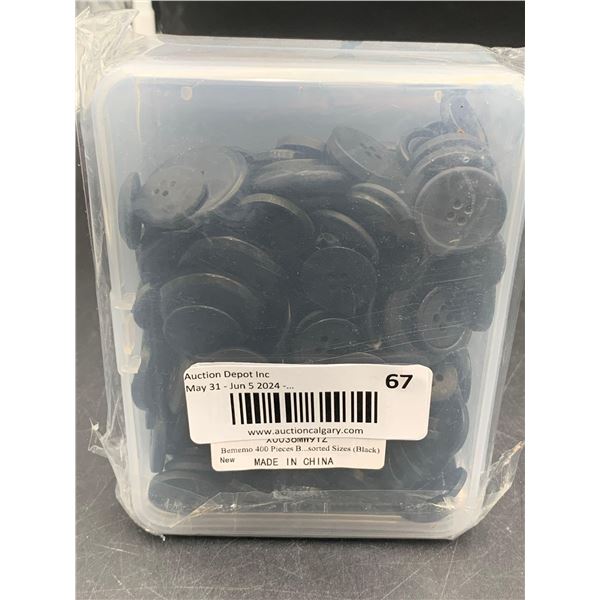 Bememo 400pcs Buttons Assorted Sizes