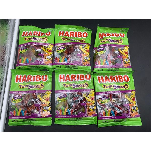 Haribo Twin Snakes Gummy Candy (6 x 175g)
