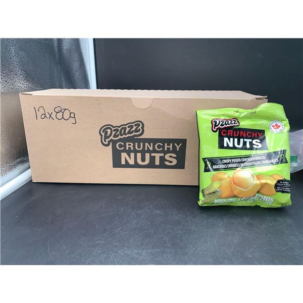 Pzazz Crunchy Nuts Crispy Potato Covered Peanuts (12 x 80g)
