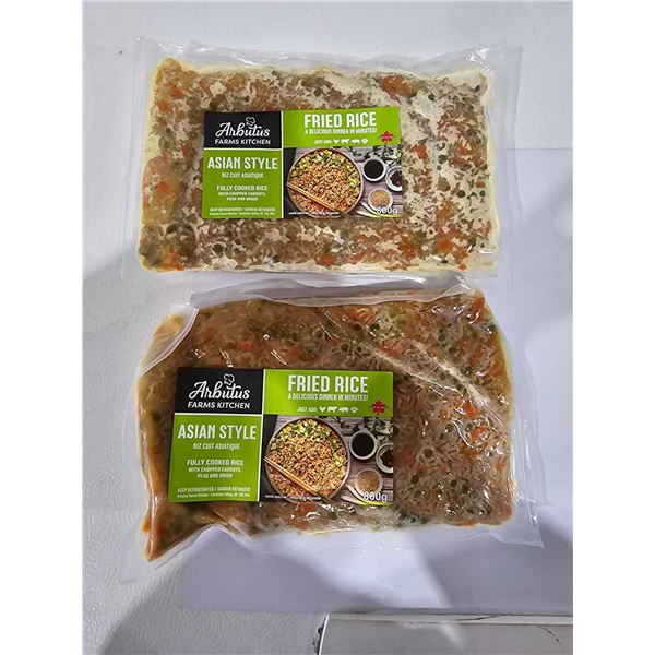 ***FROZEN*** ARBUTUS FARMS KITCHEN - ASIAN STYLE FRIED RICE WITH VEGGIES 2X800G
