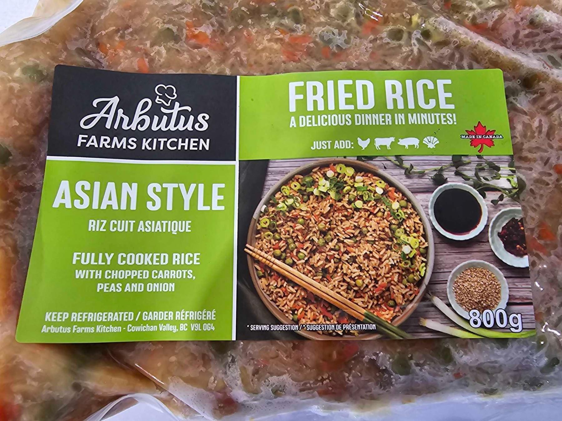 ***FROZEN*** ARBUTUS FARMS KITCHEN - ASIAN STYLE FRIED RICE WITH ...