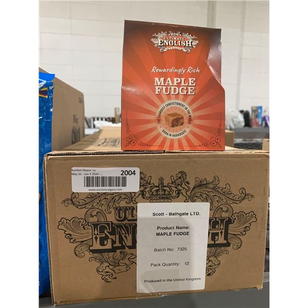 CASE LOT- Ultimate English Maple Fudge 12 x 150g