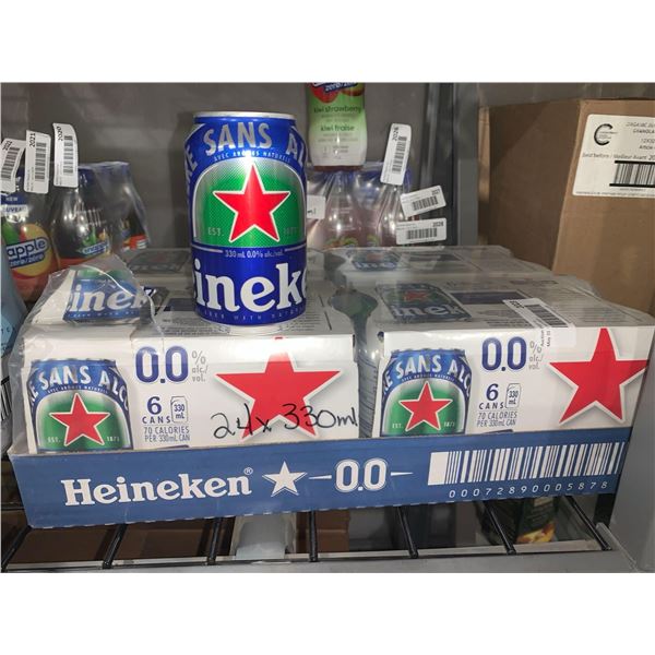 CASE LOT- Heineken 0.0% Alcohol Cans 24 x 330ml